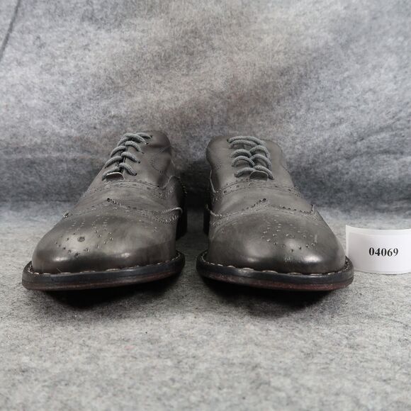 Wingtip Oxford Shoes Mens 42 Formal Leather Professional Fashion Style Work Grey main image 13